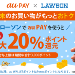【注目】au Payが家電量販店の初売で誰でも20%還元！