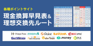 JAL・ANA 2020年ポイントサイトの現金換算早見表＆理想ルートでのマイル交換先